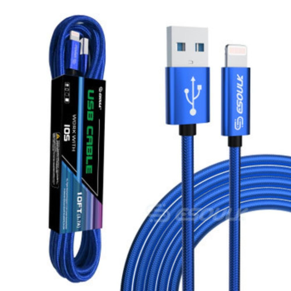 10FT Fast Charging USB Cable for iPhone XS, XR & XS Max