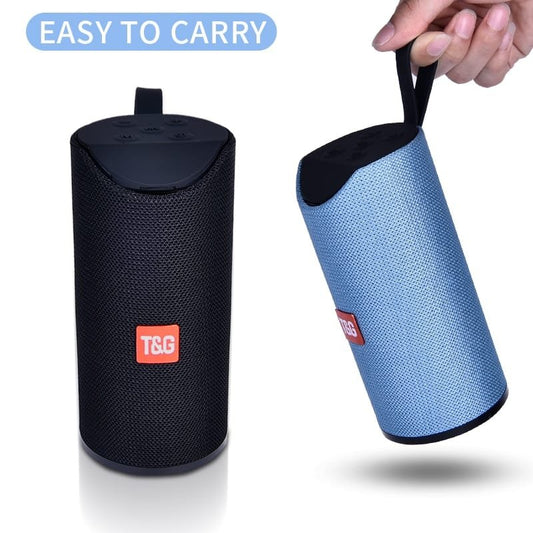 Portable Outdoor Bluetooth Speaker with FM Radio & Built-In Mic