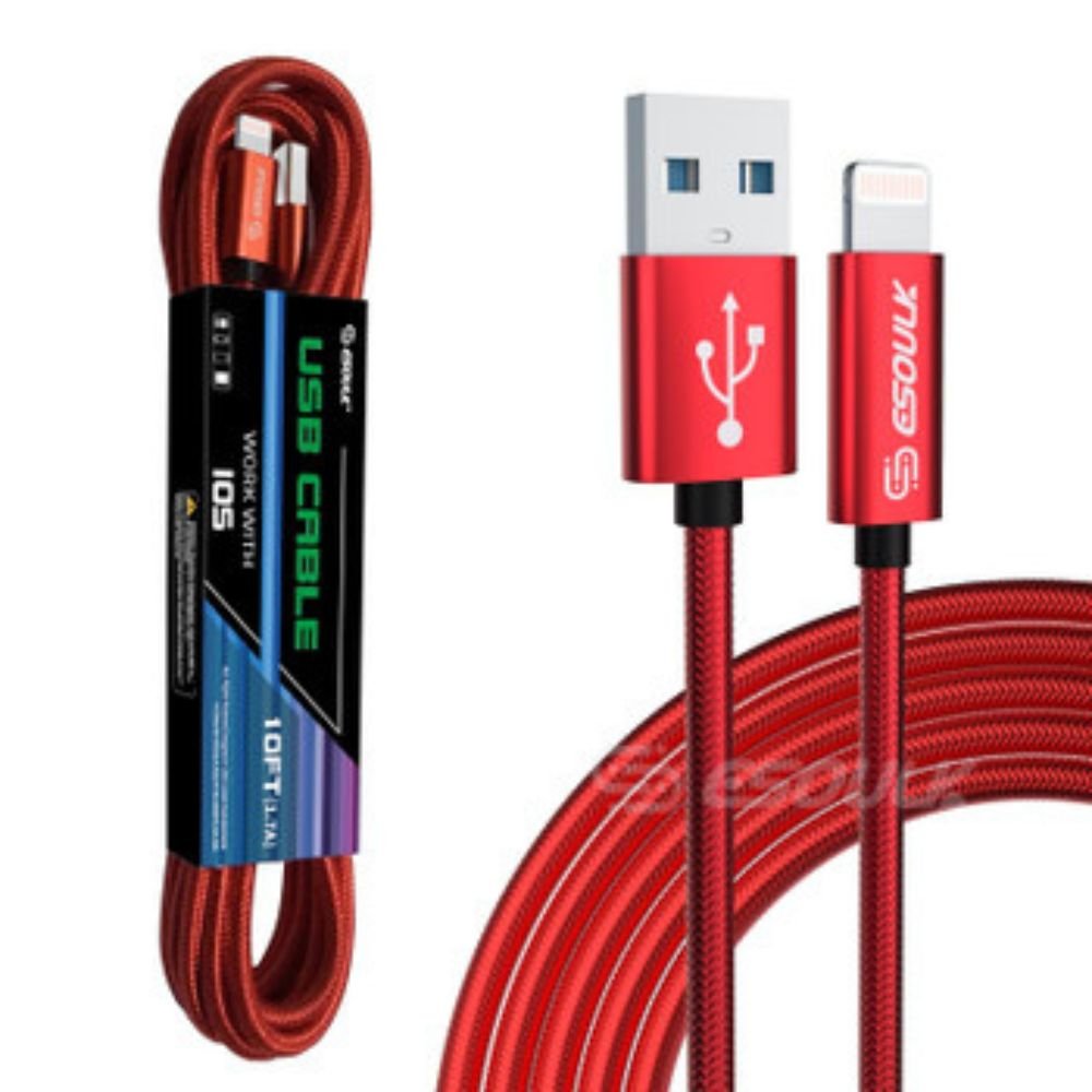 10FT Fast Charging USB Cable for iPhone XS, XR & XS Max